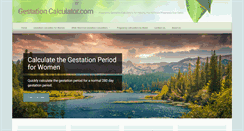 Desktop Screenshot of gestationcalculator.com